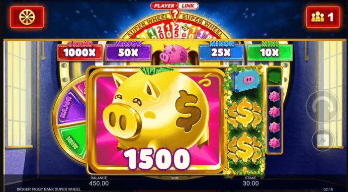 Bigger Piggy Bank Super Wheel velká výhra