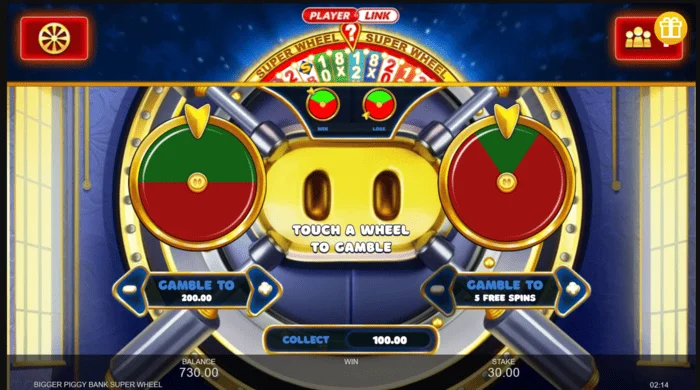 Bigger Piggy Bank Super Wheel mini hra